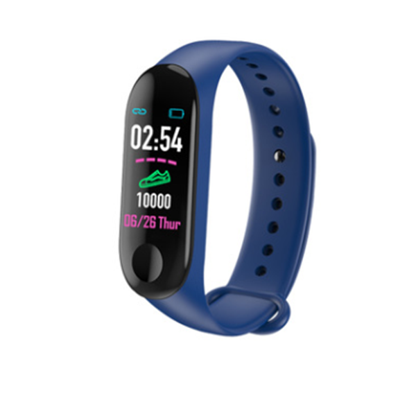 Compatible with Apple , Smart Bracelet Heart Rate and Blood Pressure Exercise Meter Step Information Push Smart Reminder Color Bracelet