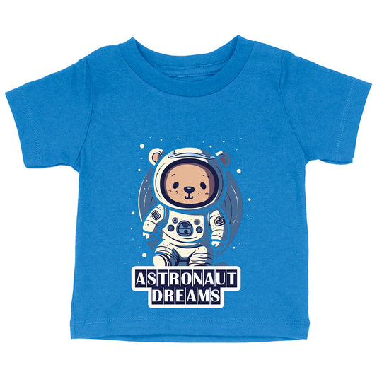 Astronaut Dreams Baby Jersey T-Shirt - Bear Art Baby T-Shirt - Unique T-Shirt for Babies