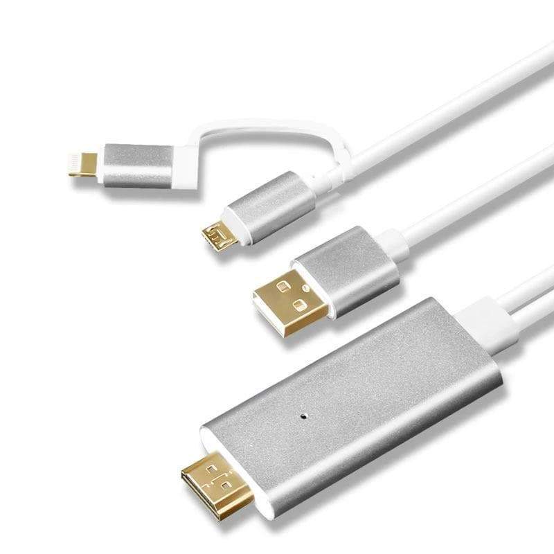 3 in 1 MHL Type C To HDMI-compatible 1080P HDTV Cable for iPhone