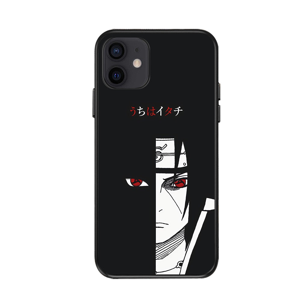 Anime Naruto Itachi Phone Case for IPhone 6 7 8 Plus 11 12 13 Pro Max SE2020 X XR XS Phone Cover Back Shell Toys for Kids Gift