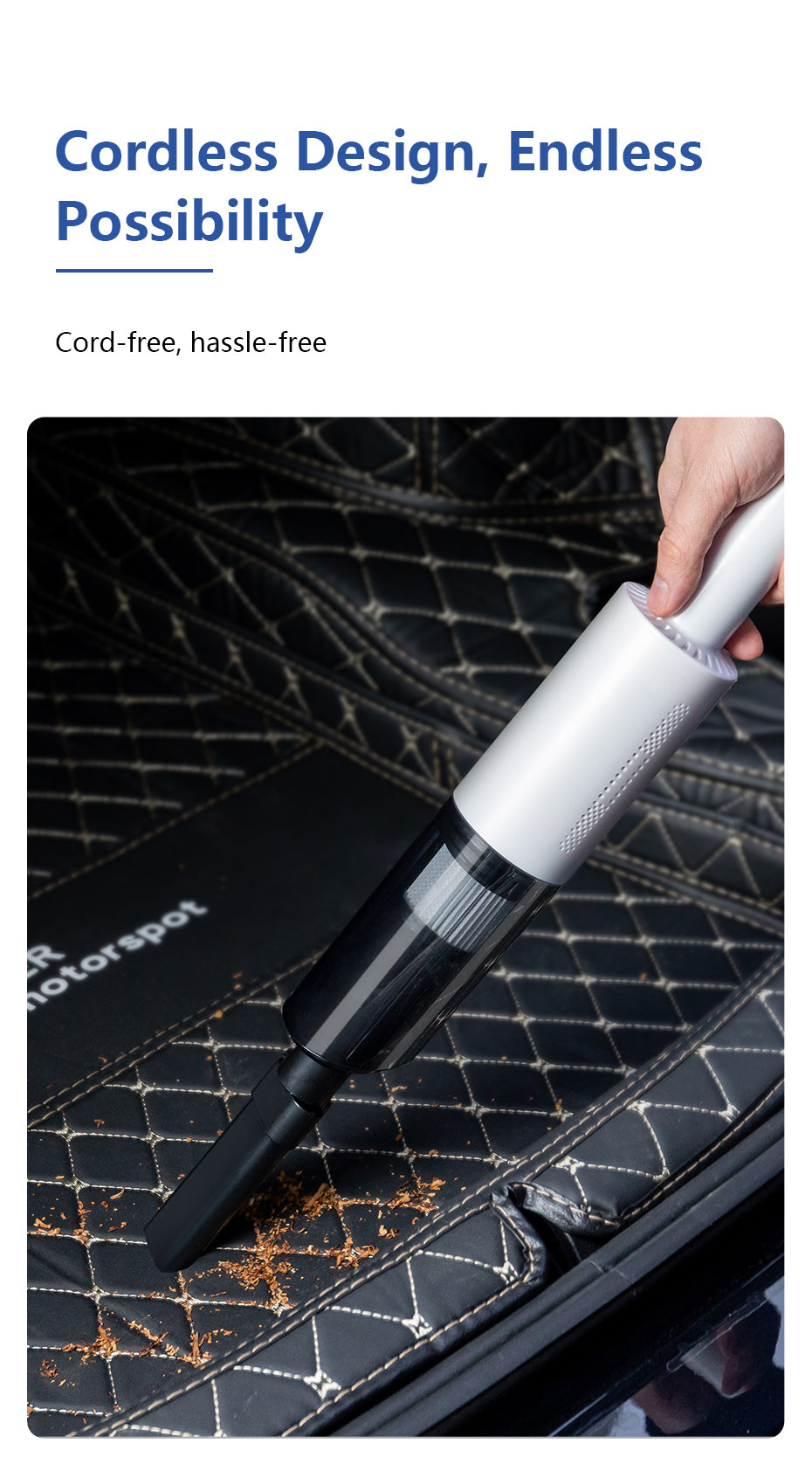 wireless car vacuum cleaner mini handheld for car home dual-use high-power strong Cyclone  suction and easy to carry Portable