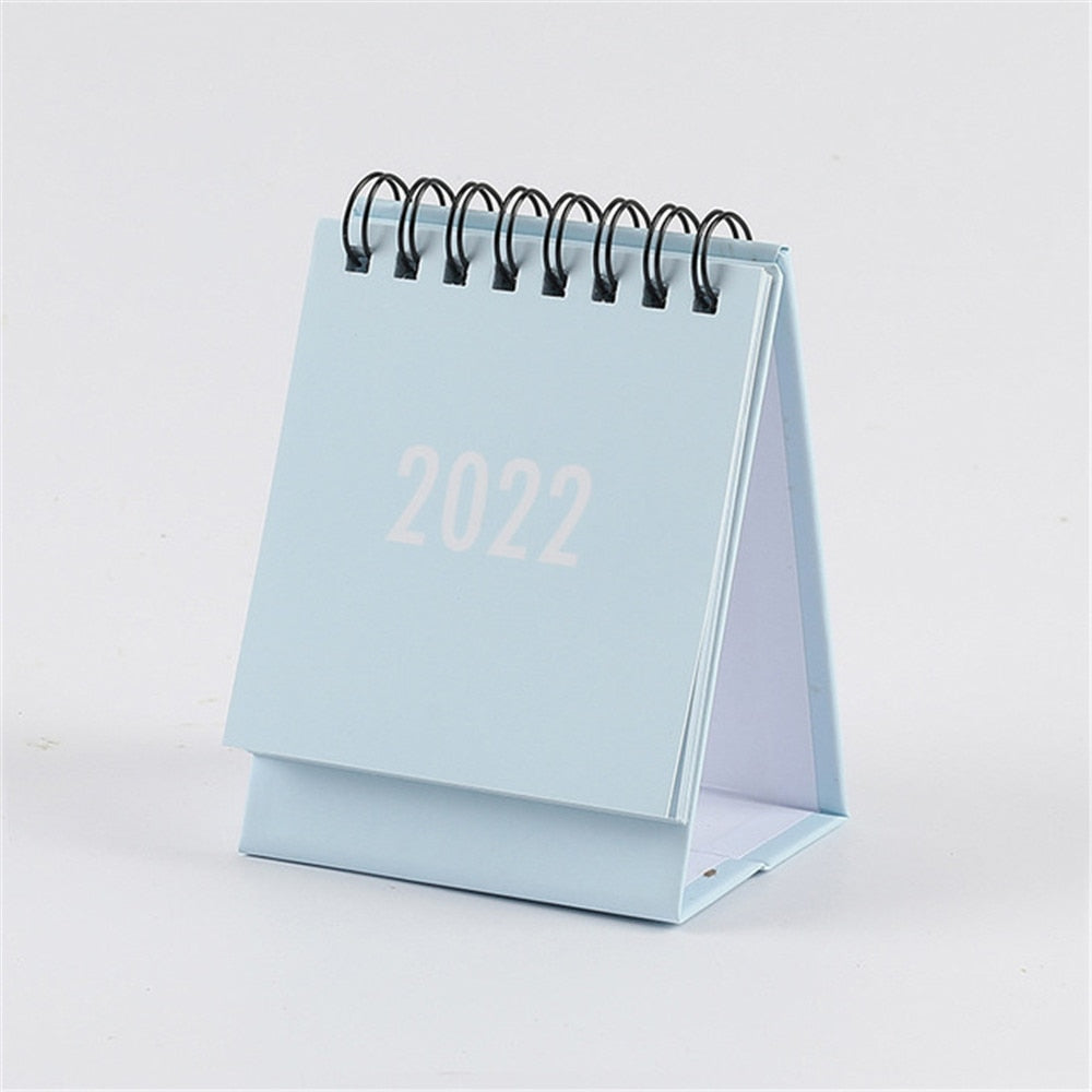 Morandi Color Desk Calendar 2022 Daily Weekly Planner Desktop Standing Flip Calendar for School Home Office Schedule Planner