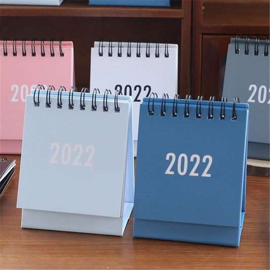 Morandi Color Desk Calendar 2022 Daily Weekly Planner Desktop Standing Flip Calendar for School Home Office Schedule Planner