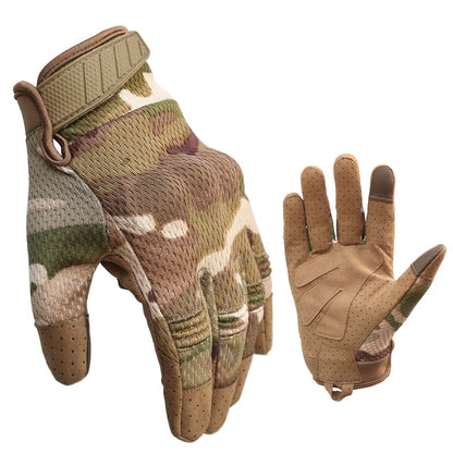 Men Riding Antiskid Full Finger Tactical Gloves