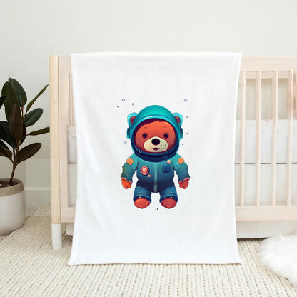 Cute Bear Baby Swaddle Blanket - Bright Baby Blanket - Graphic Baby Blanket